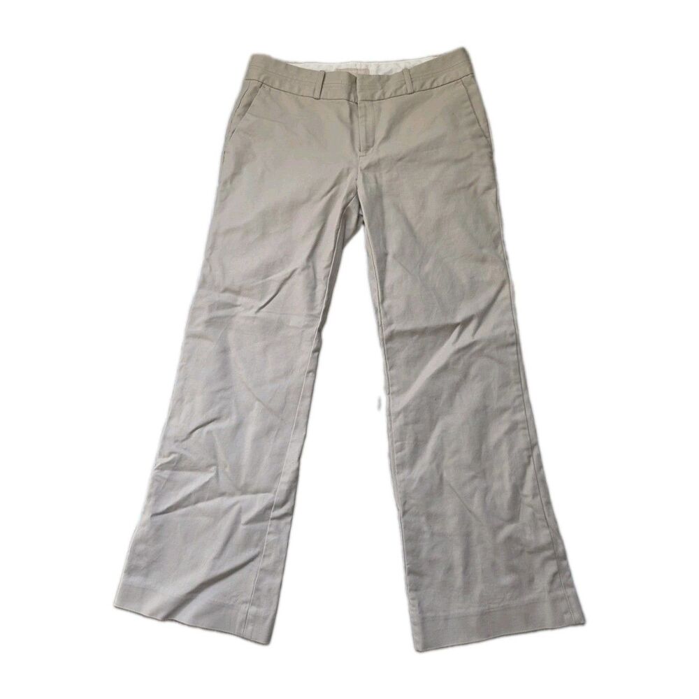 Banana Republic Martin Fit Beige Khaki Stretch Trouser Pants Short Size 8 GUC